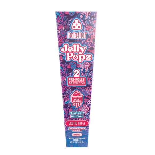 Dragonfruit Gelato | Hybrid | 2.5g Jelly Popz Exotic THC-A Pre-Rolls