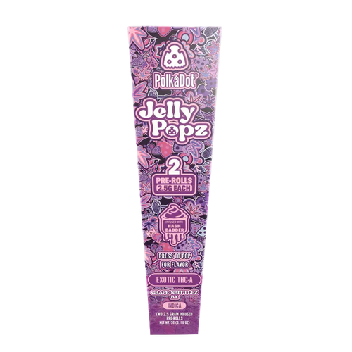 Grape Skittlez BX | Indica | 2.5g Jelly Popz Exotic THC-A Pre-Rolls