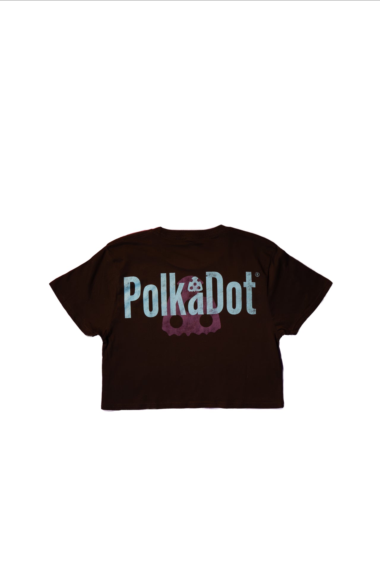 Polk A Dot Crop Top - Black