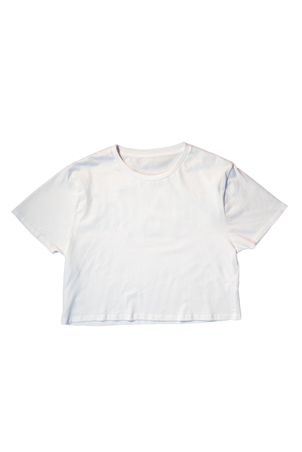 Polk A Dot Crop Top - White