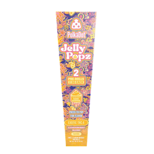 Lemonberry Slush | Sativa | 2.5g Jelly Popz Exotic THC-A Pre-Rolls