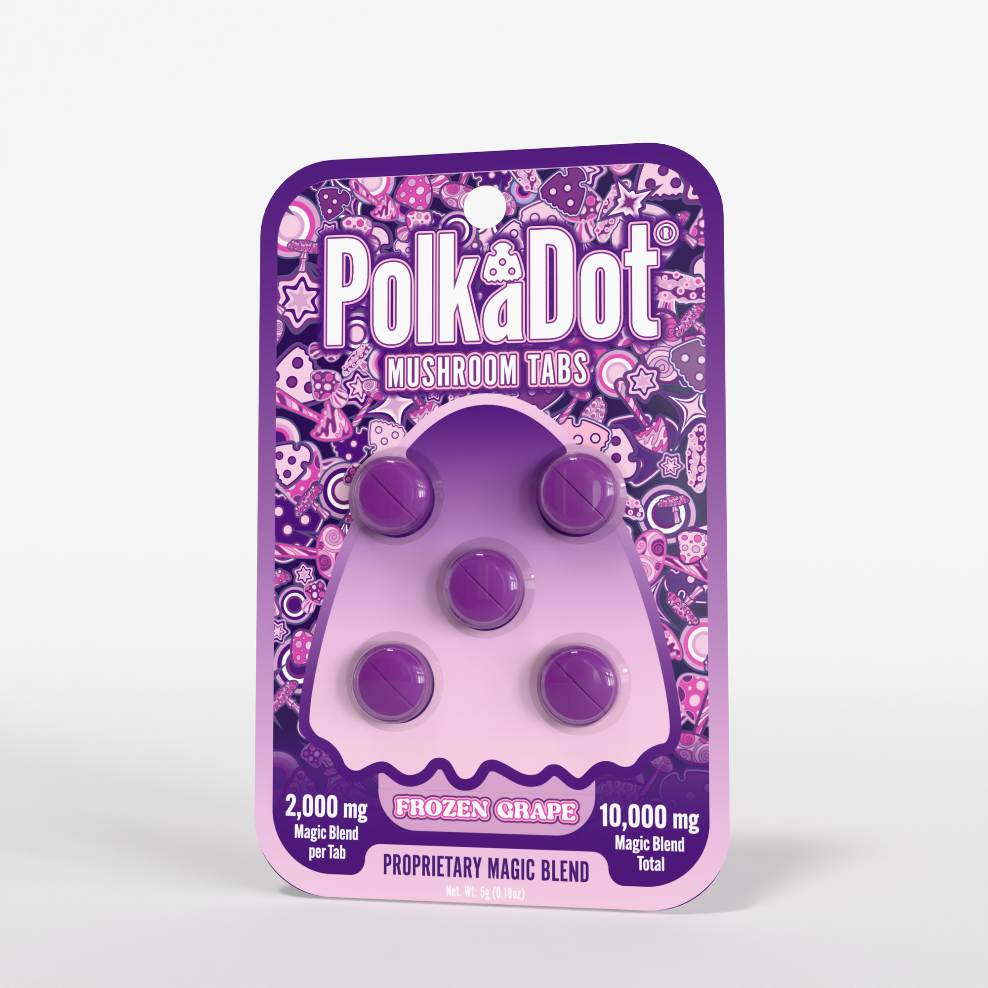 Mushroom Tab - Frozen Grape - Blister Card (5)