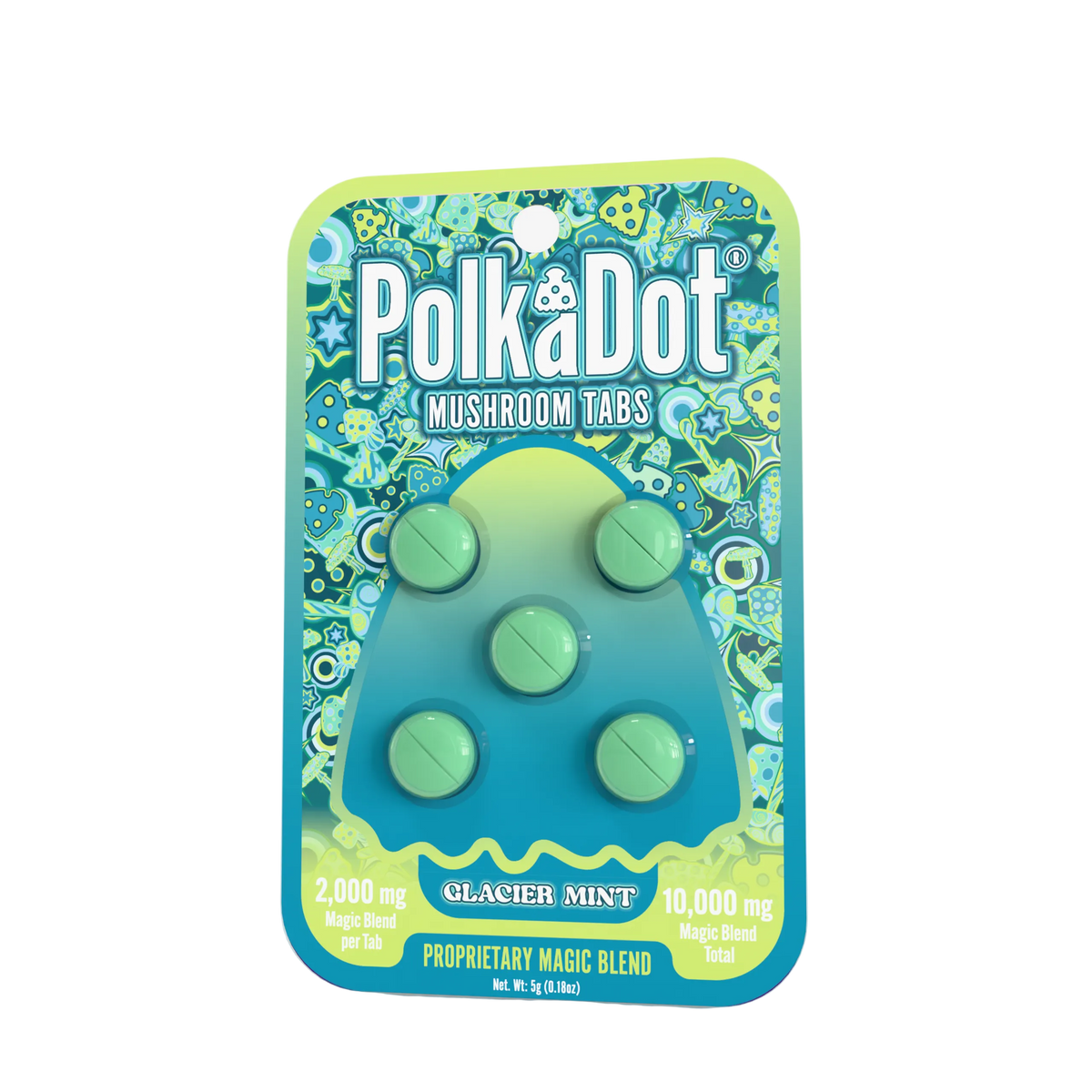 Mushroom Tab - Glacier Mint - Blister Card (5)
